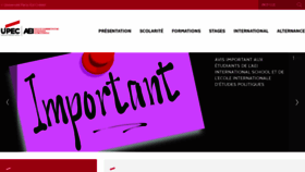 What Aei.u-pec.fr website looked like in 2020 (4 years ago)