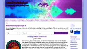 What Astropsychologie.nl website looked like in 2020 (3 years ago)