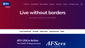 What Afsusa.org website looked like in 2020 (4 years ago)