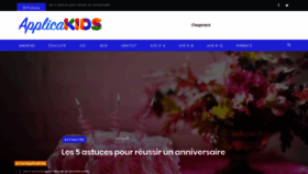 What Applicakids.com website looked like in 2020 (4 years ago)