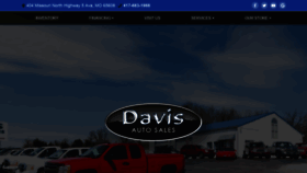 What Autosbydavis.com website looked like in 2020 (3 years ago)