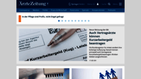 What Aerzte-zeitung.com website looked like in 2020 (3 years ago)