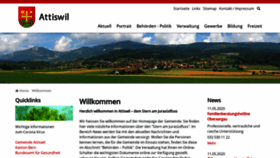 What Attiswil.ch website looked like in 2020 (3 years ago)