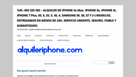 What Alquileriphone.com website looked like in 2020 (4 years ago)