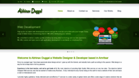 What Abhinavduggal.com website looked like in 2020 (3 years ago)