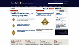 What Anglicannews.org website looked like in 2020 (3 years ago)