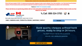 What Asap-cheques.com website looked like in 2020 (4 years ago)