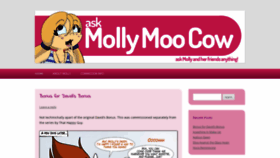 What Askmollymoocow.com website looked like in 2020 (3 years ago)