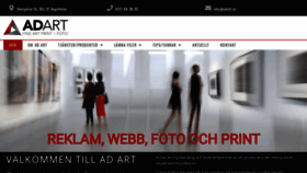 What Adart.se website looked like in 2020 (4 years ago)