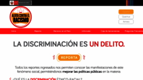 What Alertacontraelracismo.pe website looked like in 2020 (4 years ago)