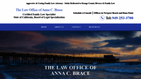 What Annacbrace.com website looked like in 2020 (4 years ago)