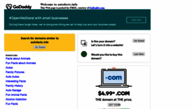 What Autofacts.info website looked like in 2020 (4 years ago)