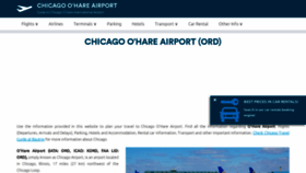 What Airport-ohare.com website looked like in 2020 (3 years ago)
