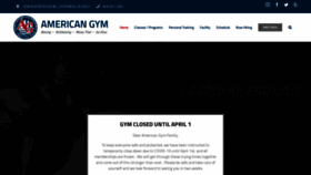 What Americangym.com website looked like in 2020 (3 years ago)