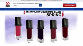 What Audreymorriscosmetics.com website looked like in 2020 (3 years ago)