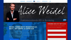 What Alice-weidel.de website looked like in 2020 (3 years ago)