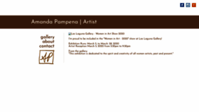 What Amandapampena.com website looked like in 2020 (5 years ago)