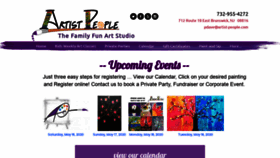 What Artist-people.com website looked like in 2020 (3 years ago)