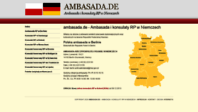 What Ambasada.de website looked like in 2020 (3 years ago)