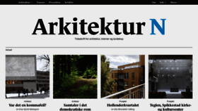 What Arkitektur-n.no website looked like in 2020 (3 years ago)