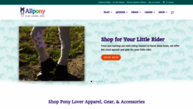 What Allpony.com website looked like in 2020 (3 years ago)