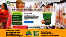What Accredopackaging.com website looked like in 2020 (3 years ago)
