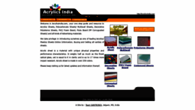 What Acrylicsindia.com website looked like in 2020 (3 years ago)