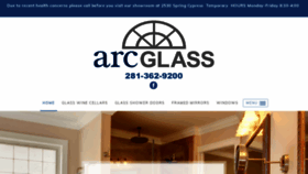 What Arcglassservices.com website looked like in 2020 (4 years ago)