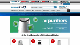 What Aircondirect.co.uk website looked like in 2020 (3 years ago)