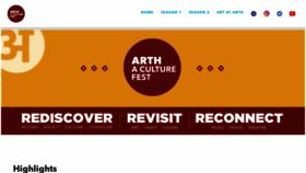 What Arth.live website looked like in 2020 (4 years ago)