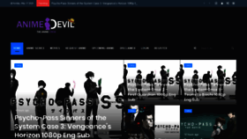 What Animedevil.com website looked like in 2020 (3 years ago)