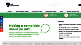 What Adstandards.com.au website looked like in 2020 (3 years ago)