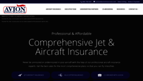 What Avioninsurance.com website looked like in 2020 (3 years ago)