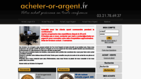 What Acheter-or-argent.fr website looked like in 2020 (3 years ago)
