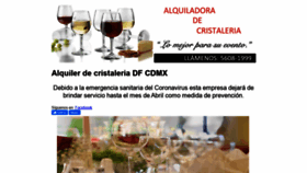 What Alquilerdecristaleria.com website looked like in 2020 (4 years ago)