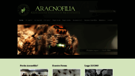 What Aracnofilia.org website looked like in 2020 (4 years ago)