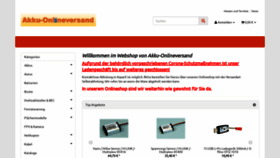 What Akku-onlineversand.de website looked like in 2020 (4 years ago)