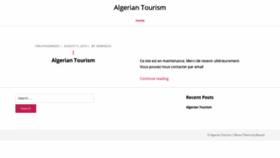 What Algeriantourism.com website looked like in 2020 (3 years ago)