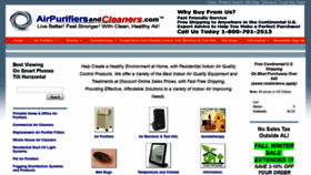 What Airpurifiersandcleaners.com website looked like in 2020 (3 years ago)