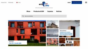What Archdaily.pe website looked like in 2020 (3 years ago)