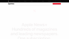 What Apple.news website looked like in 2020 (4 years ago)