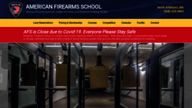 What Americanfirearmsschool.com website looked like in 2020 (3 years ago)