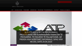 What Atp.gov.al website looked like in 2020 (3 years ago)