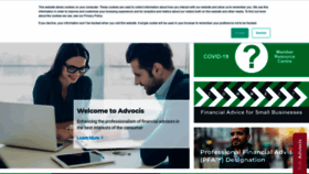 What Advocis.ca website looked like in 2020 (3 years ago)