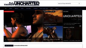 What Allthingsuncharted.com website looked like in 2020 (3 years ago)