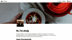 What Andydenton.com website looked like in 2020 (3 years ago)