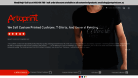 What Artoprint.com.au website looked like in 2020 (4 years ago)