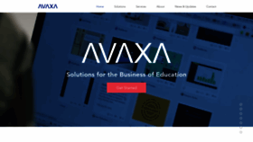 What Avaxa.com website looked like in 2020 (3 years ago)