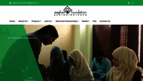 What Aaghazfoundation.com website looked like in 2020 (3 years ago)