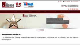 What Adade.es website looked like in 2020 (3 years ago)